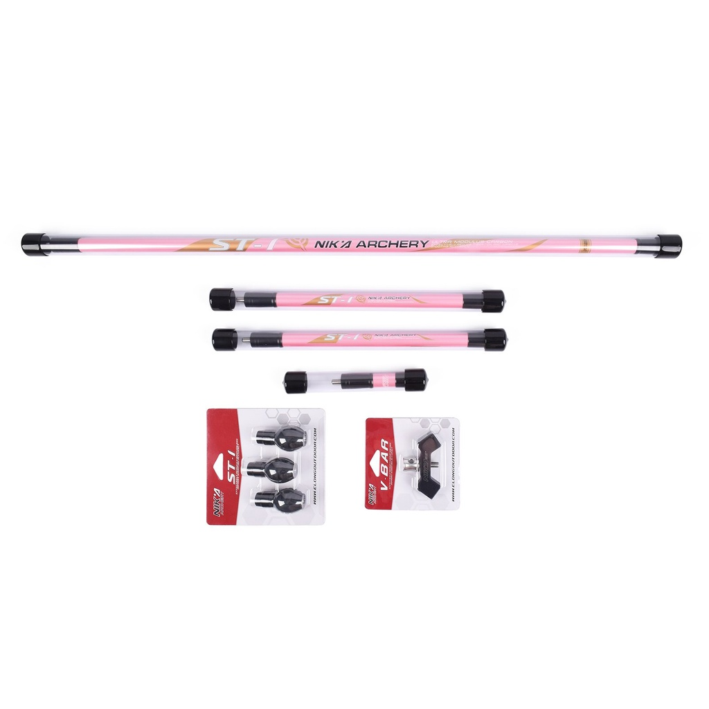 NIKA ST-1 Bow Carbon Staliziler Balance Bar Kit Rod Damper Compound Recurve Shooting